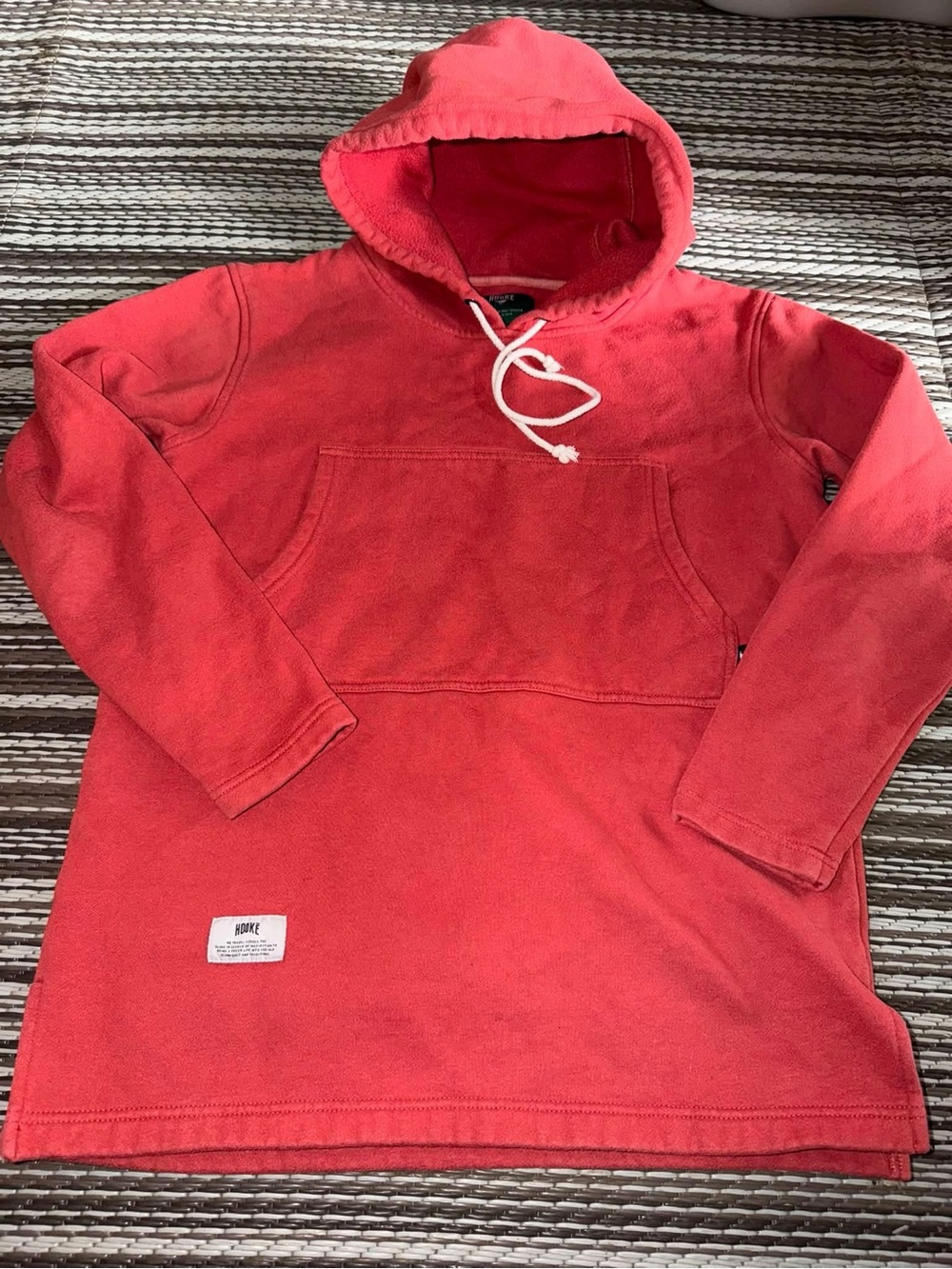 Men's Coral Hooded Pullover Sweater hooké